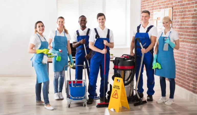 Professional Cleaning Team at Work - Dan's Cleaning in Melbourne and Perth